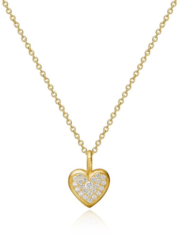 Dulong Heart Diamond Vedhæng M. 23 Brillanter, 18K Guld